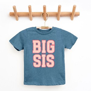 The Juniper Shop Big Sis Distressed Toddler Short Sleeve Tee - 1 of 2