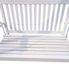 Front Porch Wood Bench Swing With Armrests And Hanging Chains, Easy To Assemble, 47.20"x28.15"x23.62" - 2 of 4