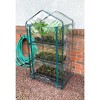 Tierra Garden 3 Shelf Mini Greenhouse, 27"W x 19"D x 49"H, - 3 of 4