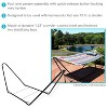 Sunnydaze Portable Heavy-Duty Steel Hammock Stand Only for Camping and Spreader Bar Styles - 330 lb Capacity/10' Stand - Black - 2 of 4