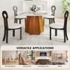 NicBex Vintage Traditional Upholstered  Dining Chairs Set of 2 with Unique Design,Rustic Wood Accent Chairs for Dining Room,Living Room - 4 of 4