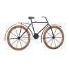 Metal Bike Wall Decor with Wood Wheels Brown - Olivia & May: Traditional Style, Vertical Metalwork Sculpture - 4 of 4