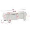 CAVINAS Oval Storage Ottoman Bench for Bedroom,Storage Bench with Large Storage Space,Linen Ottoman for Living Room,Bedroom,Entryway - 4 of 4