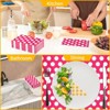 DYLIVeS 100 Pack Pink and White Polka Dots Guest Towel Napkins,Red Disposable Dinner Napkins Easter Paper Hand Towels Picnic Napkins - 4 of 4