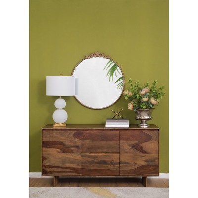 NicBex Baroque Inspired Mirrors, Wall Mirror Farmhouse Wall Mounted Mirror for Bathrrom Bedroom Living Room, Gold/Black