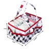 Bacati - Lumberjack Red/Black/Gray Boys Cotton Nursery Storage Caddy - 4 of 4