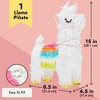 Sparkle and Bash Llama Pinata for Fiesta Party Supplies, Small Llama Party Decorations for Boys, Girls Birthday (White, 8.5x15x4.5 in) - 4 of 4