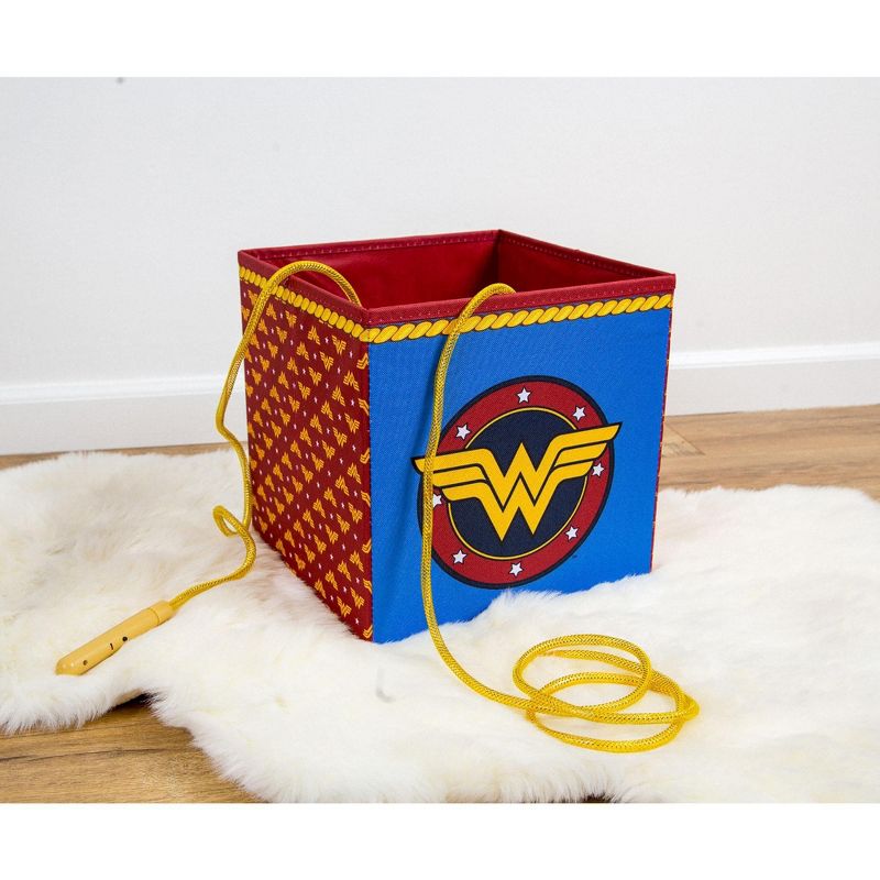 Ukonic DC Comics Wonder Woman Logo Storage Bin Cube Organizer | 11 Inches, 3 of 8