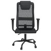 vidaXL Office Chair Black Mesh Fabric and Faux Leather - 3 of 4