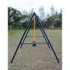 Okak Swing Set with 2 Swing and Heavy-Duty Metal Frame, Comfortable U-shaped Curve Outdoor Swing, Durable Kids Swing for Backyard - 3 of 4
