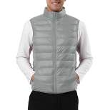 Lars Amadeus Men's Winter Lightweight Packable Zip Up Sleeveless Padded Puffer Vest
