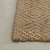 Maxax Jute Door Mat，Hand Woven Area Rug, Boho Rustic Style, Natural Fiber Jute Rug Diamond Stripe for Entryway and Hallway - 4 of 4
