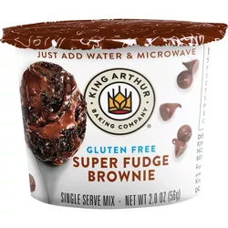 King Arthur Gluten Free Super Fudge Brownie Single Serve Mix - 2oz