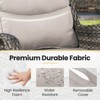 Buenhomino 3 Pieces Patio Bistro Set Outdoor Swivel Rocker Patio Chairs with Side Table Patio Furniture for Deck Porch Garden Balcony Poolside - 3 of 4