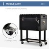 Vynxaria Bar Serving Carts, 68QT Portable Patio Cooler with Foosball Table Top, Rolling Drink Cart with Tray Shelf - 3 of 4