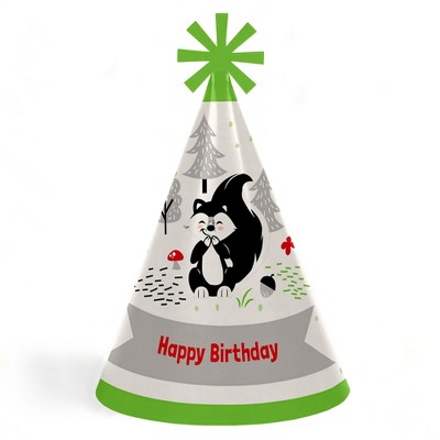 Big Dot of Happiness Little Stinker - Cone Happy Birthday Party Hats for Kids and Adults - Set of 8 (Standard Size)