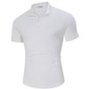 Clearlove Mens Athletic Sets  2 Piece Lounge Sets Mock Neck Quater Zip T-Shirts Drawstring Pocketed Shorts - 2 of 4