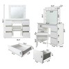 NicBex Makeup Vanity Desk with Mirror and Light,Modern Makeup Table with Drawers for Bedroom,White - 3 of 4