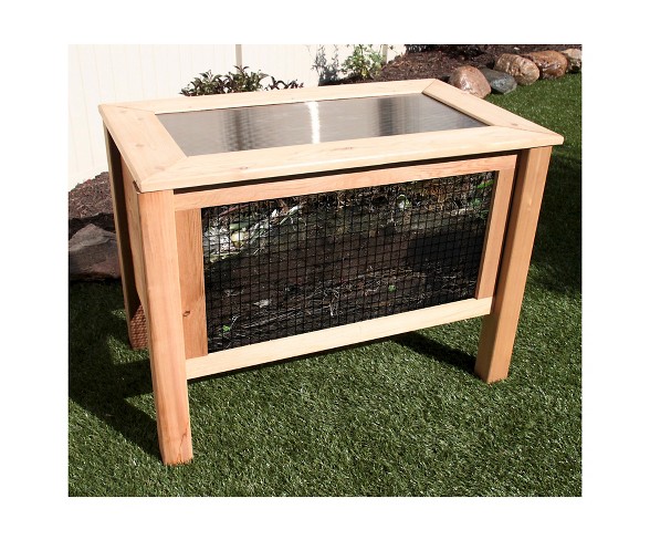 24"x45" Air Assist Composter - Red Cedar - Gronomics