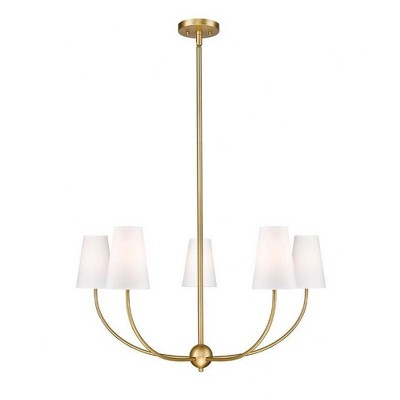 Z-Lite Shannon 5 - Light Chandelier in  Rubbed Brass
