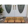 A1HC Green Three Tree Rubber Coir Doormat 24x48, Rubber Backed Non-Slip Thin Heavy Duty Front Door Mat - 2 of 4