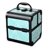 Byootique Makeup Train Case Cosmetic Organizer w/ Mirror Tray Artist - 3 of 4