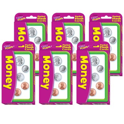 Trend Money Pocket Flash Cards, 6 Packs
