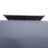 Gulches 10' x 13' Patio Gazebo, Double Roof Outdoor Canopy Shelter with Screened Corner Frame for Garden, Lawn, Backyard & Deck (Gray) - 3 of 4