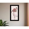HomeRoots You are so loved Flamingo Black Framed Print Wall Art - 2 of 3
