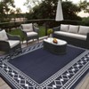 Outdoor Rug Patio Waterproof, Plastic Straw Outdoor Carpet - UV Resistant Reversible Indoor Outdoor Rugs for Porch, Camping, Poolside, RV, Balcony - 2 of 4