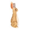 23.75" Concrete Corneu Outdoor Rabbit Garden Statue - White and Brown - Christopher Knight Home - image 4 of 4