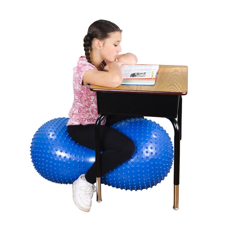 Bouncyband® Sensory Peanut Ball Blue Stability Ball 36" x 20", 5 of 10