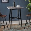Modern 42" Bar Height Dining Table,Dining Table with Rubberwood Legs and Durable Laminate Top– The Pop Home - 3 of 4