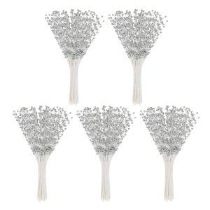 Unique Bargains No Fading Plastic Decorations Pearl String Bouquet 50 Pcs - 1 of 4