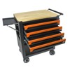 Rolling garage workshop multifunctional tool cart with 4 drawer wheels, bottom storage rack, storage cabinet, garage warehouse workshop tool cart - 2 of 4