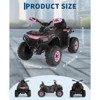 12V Kids Ride on ATV Car with Remote Control, Dual 35w Motors, 4-Wheel Suspension, LED Lights, Music, Off-Road 4 Wheeler for Boys Girls - 4 of 4