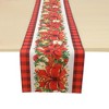 Unique Bargains Christmas Table Runner Polyester Red Beige Yellow Green 71x14 Inch 1 Pc - 4 of 4