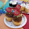 University of Louisiana at Lafayette Primary Logo Cupcake Picks Toppers Decoration Set of 6 - 4 of 4