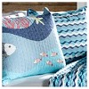Full/Queen Kids' Sealife Reversible Quilt Set Blue - Lush Décor - 2 of 4
