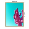 Amanti Art Magenta Pink Saguaro by Tom Windeknecht Canvas Wall Art Print Framed - 3 of 4