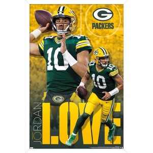 Trends International NFL Green Bay Packers - Jordan Love 24 Framed Wall Poster Prints - 1 of 4