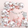 KatchOn, Metallic Silver Balloons - 22 Inch, Pack of 6 | 4D Round Silver Mylar Balloons, Prom Decorations 2025 - 2 of 4