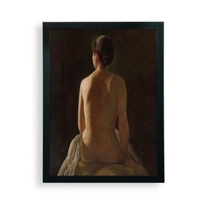 12" x 16" Seated Woman Pantaleon Szyndler Frame Wall Art - Deny Designs: Modern Style, Wood Composite Frame, Screen Print Artwork - 1 of 4