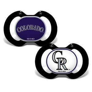 BabyFanatic Officially Licensed Unisex Pacifier 2-Pack - MLB Colorado Rockies - 1 of 4