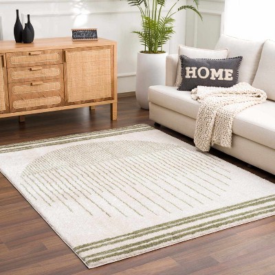 Hauteloom Apichu Green Washable Area Rug