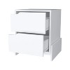 Vynxaria Ralston 2-Drawer Nightstand - Spacious Storage, Generous Top Surface, Sturdy Manufactured Wood Construction - 4 of 4
