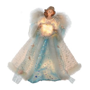 Kurt Adler 14-Inch UL 10-Light Coastal Beach Angel Tree Topper - 1 of 4