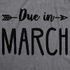 Maternity Due In January Funny T shirts Pregnant Shirts Announce Pregnancy Month Shirt - Crazy Dog Maternity T Shirt - 3 of 4