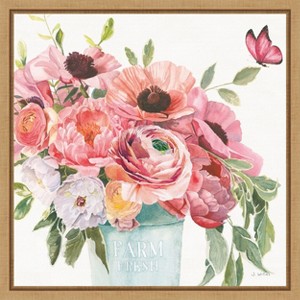 Amanti Art Boho Bouquet XIII by James Wiens Canvas Wall Art Print Framed 16 x 16-in. - 1 of 4