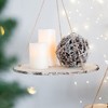 Whisen D5" Iced Twig Ball, Decorative Hanging Ball Christmas Tree Ornaments, Set of 4 - Brown - 4 of 4